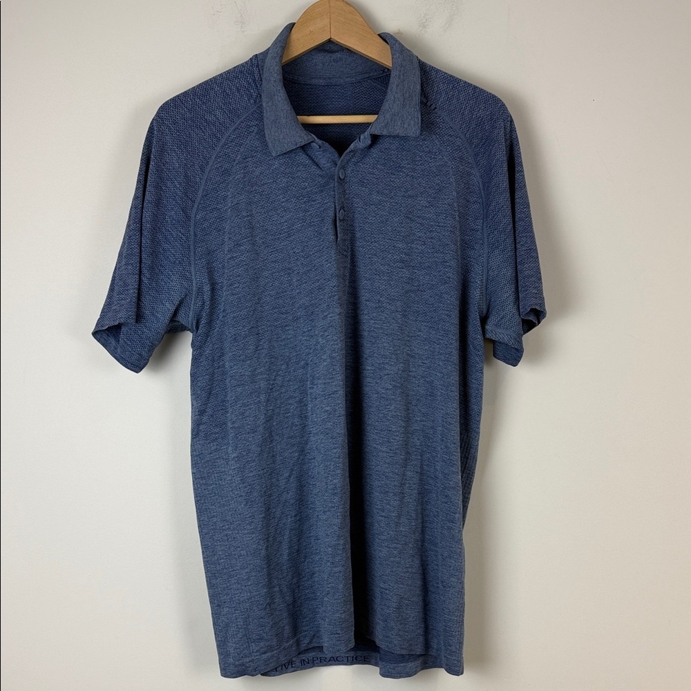 Lululemon Men's Blue Polo Shirt